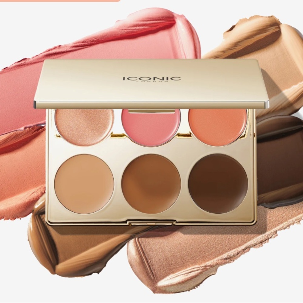 Brand New Iconic London The Multi-Use Blush, Bronze, and Highlight Cream Palette
